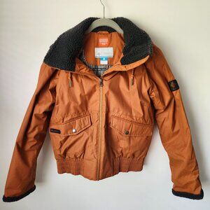 Columbia Men's Beacon Brooke Thermal Coil Bomber Jacket Medium Orange Rust